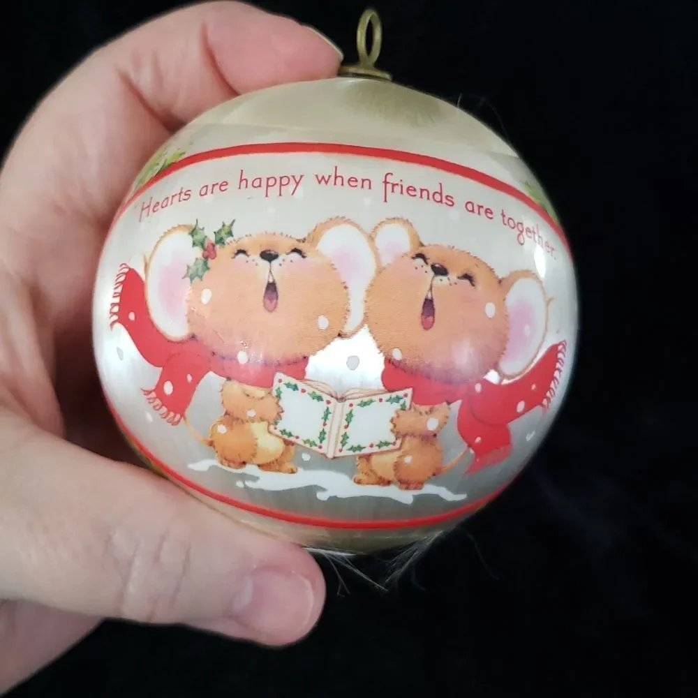RARE Vintage Hallmark Satin Christmas Ornament 
